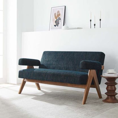 Lyra Fabric Loveseat by Furniture For America