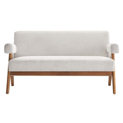 Lyra Fabric Loveseat by Furniture For America
