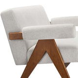 Sable Fabric Loveseat in Ivory Fabric