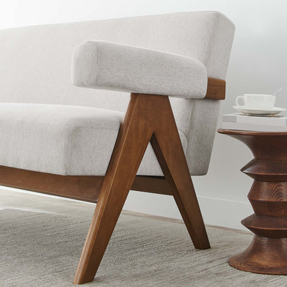 Lyra Fabric Loveseat by Furniture For America