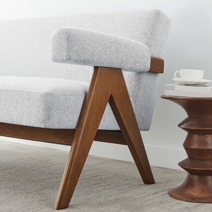 Lyra Fabric Loveseat by Furniture For America