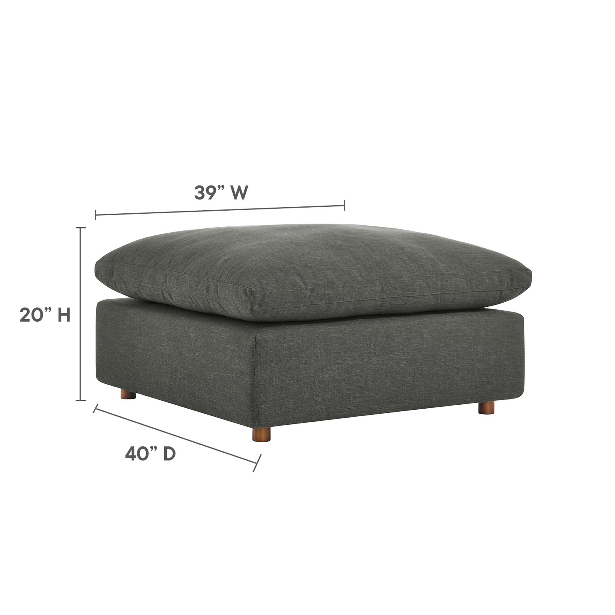 Commix Down Filled Overstuffed Sectional Sofa by Furniture for America