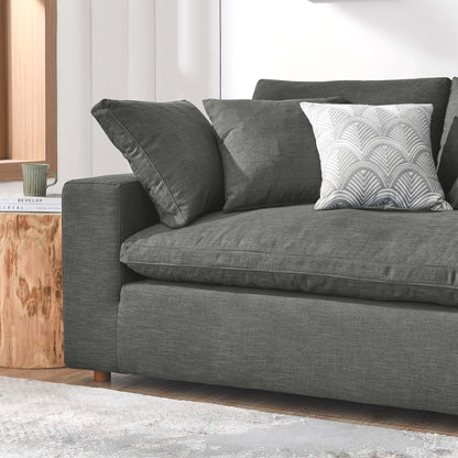 Commix Down Filled Overstuffed Sectional Sofa by Furniture for America