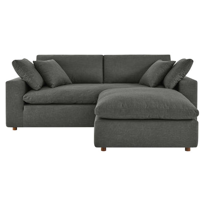 Commix Down Filled Overstuffed Sectional Sofa by Furniture for America
