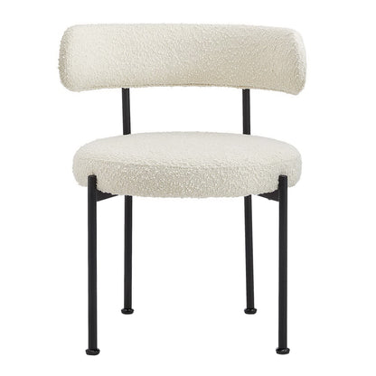 Albie Boucle Fabric Dining Chairs Set of 2 by Furniture For America