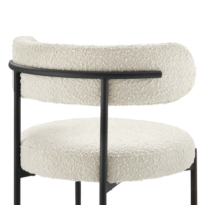 Albie Boucle Fabric Dining Chairs Set of 2 by Furniture For America