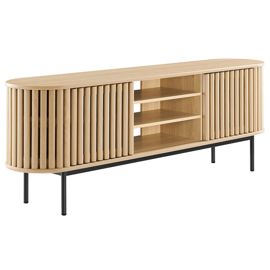 Hollis 71" TV Stand in Oak