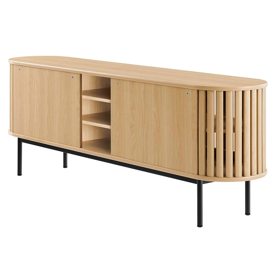 Hollis 71" TV Stand in Oak
