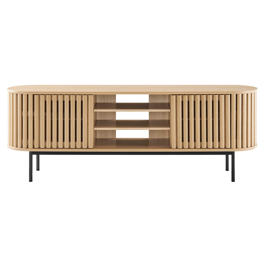 Hollis 71" TV Stand in Oak
