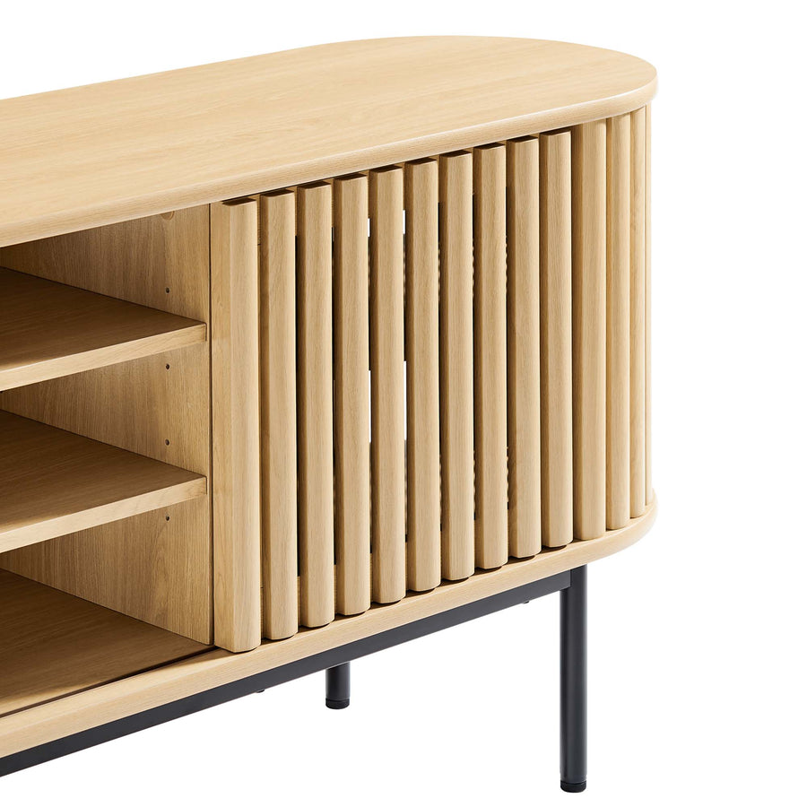 Hollis 71" TV Stand in Oak
