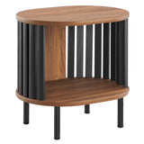 Hollis Side Table in Walnut Black