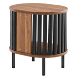 Hollis Side Table in Walnut Black