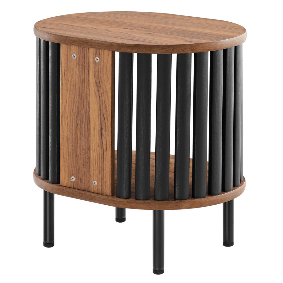 Hollis Side Table in Walnut Black