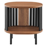 Hollis Side Table in Walnut Black