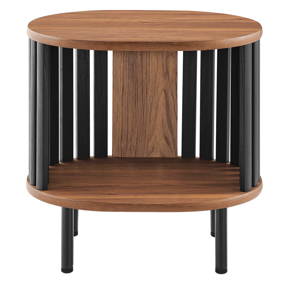 Hollis Side Table in Walnut Black