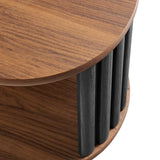 Hollis Side Table in Walnut Black