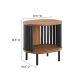 Hollis Side Table in Walnut Black
