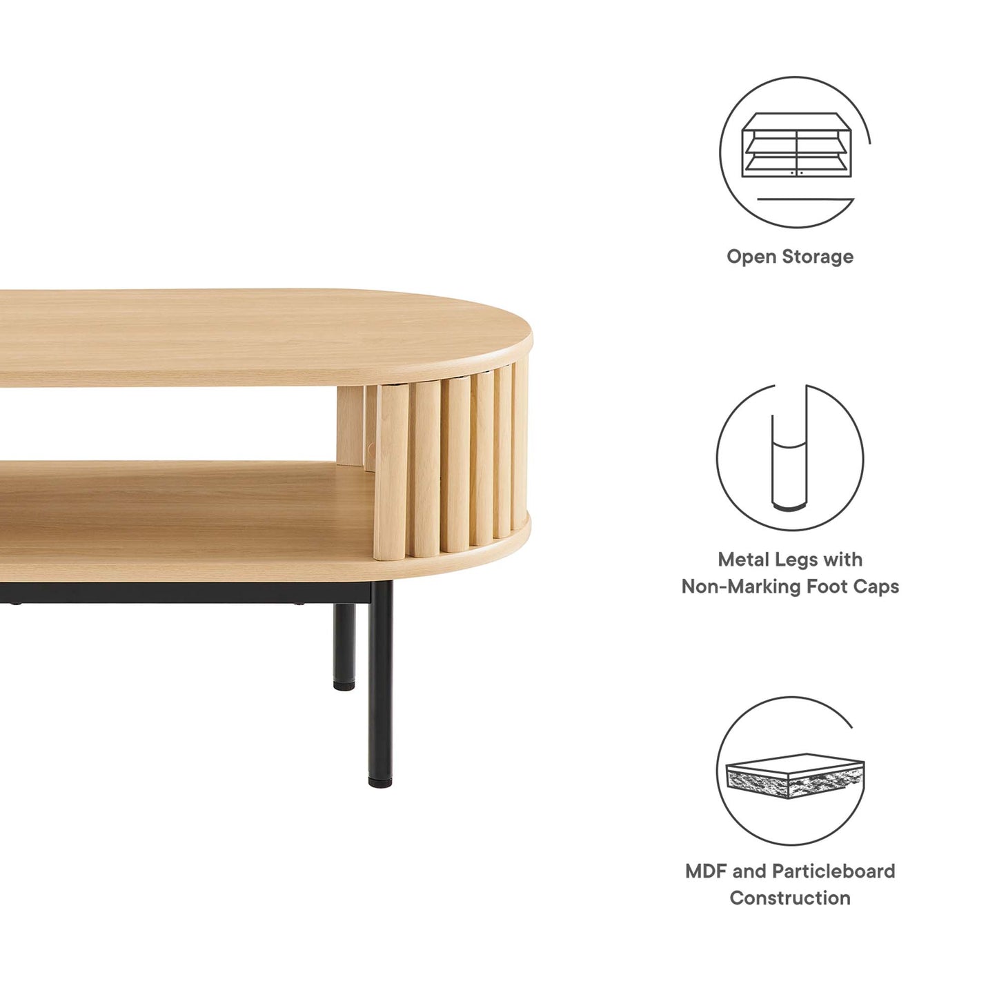 Fortitude Wood Coffee Table by Furniture For America