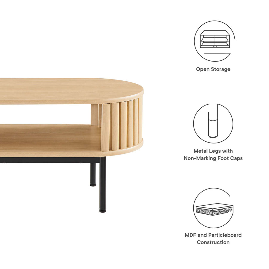 Hollis Wood Coffee Table in Oak
