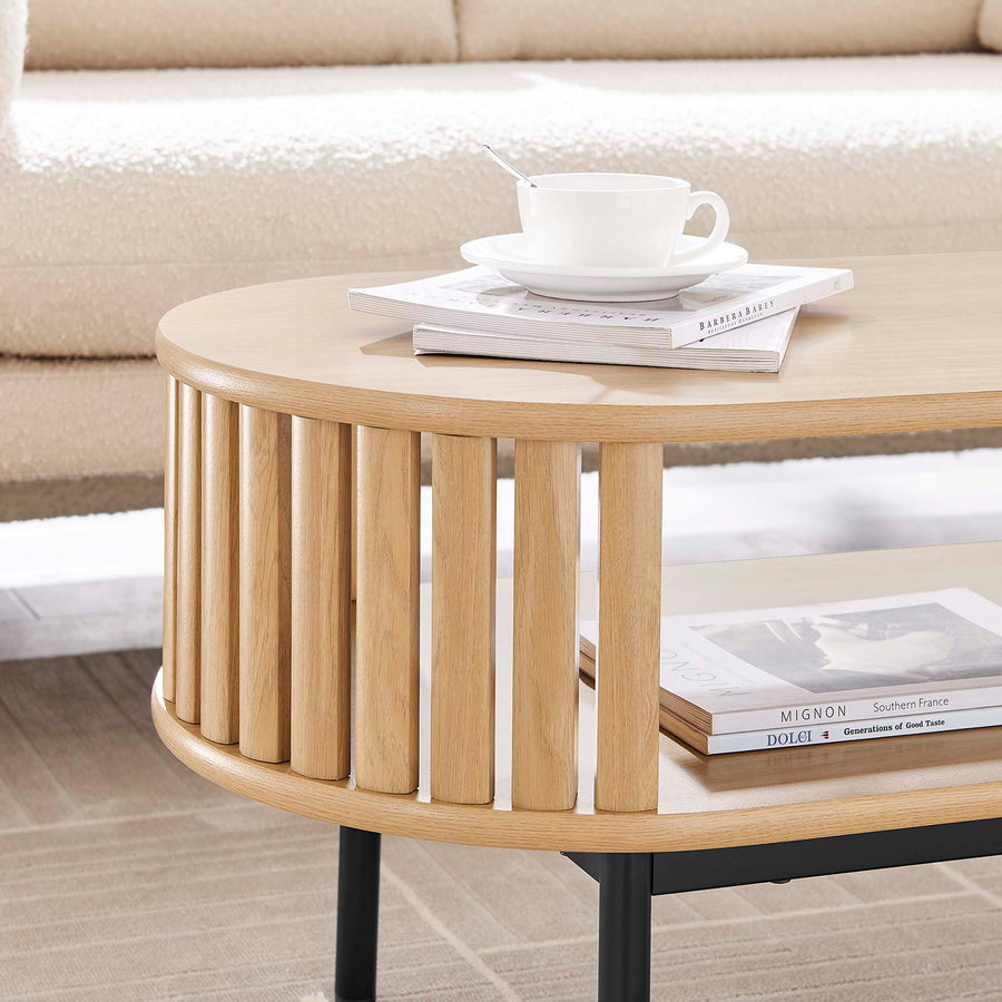 Hollis Wood Coffee Table in Oak