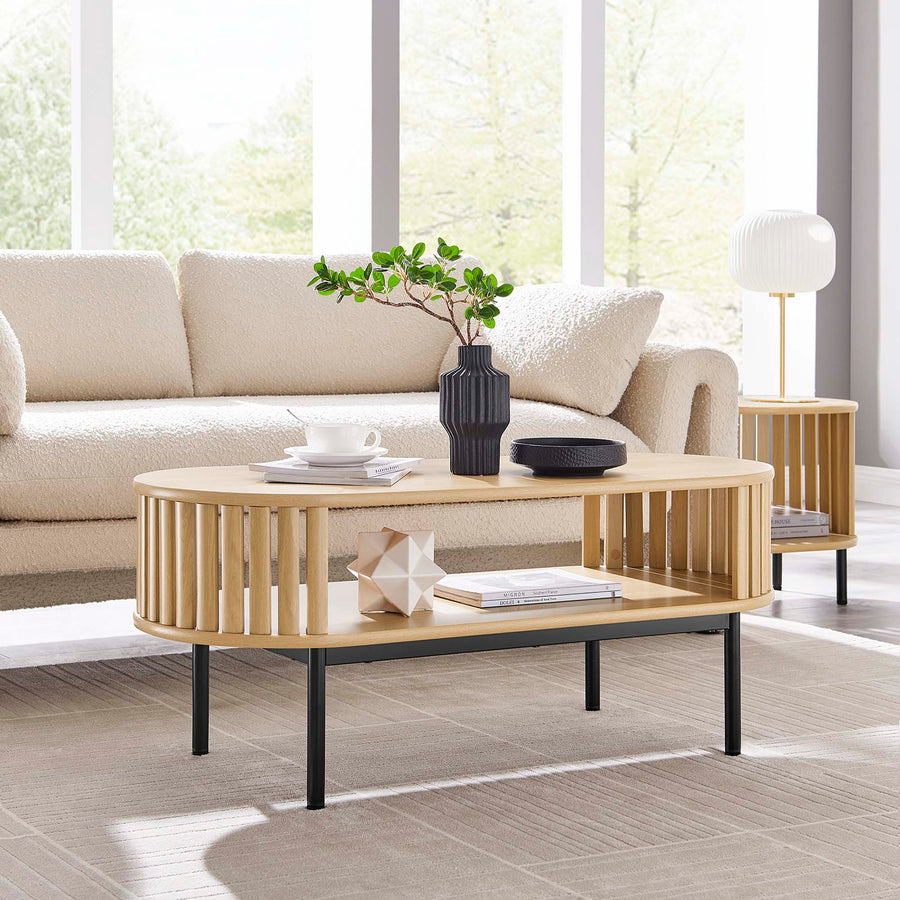 Hollis Wood Coffee Table in Oak
