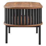 Hollis Wood Coffee Table in Walnut Black