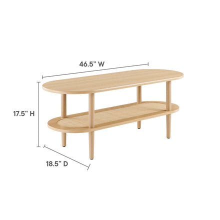 Torus Oval Coffee Table in Oak