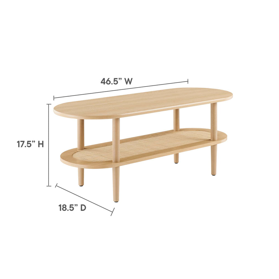 Touriga Oval Coffee Table in Oak