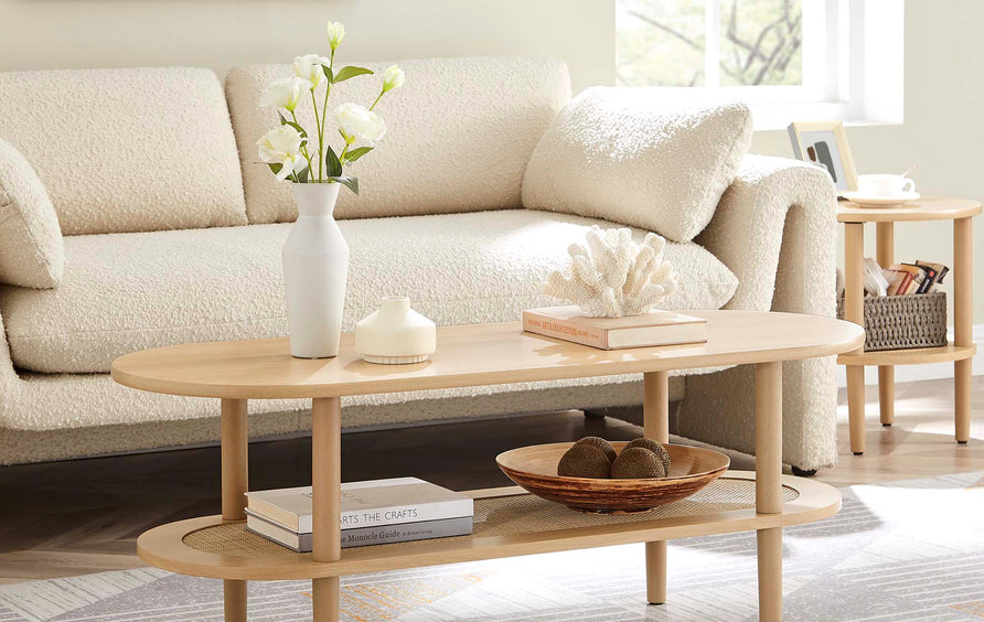 Touriga Oval Coffee Table in Oak