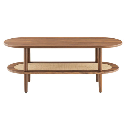 Torus Oval Coffee Table in Walnut