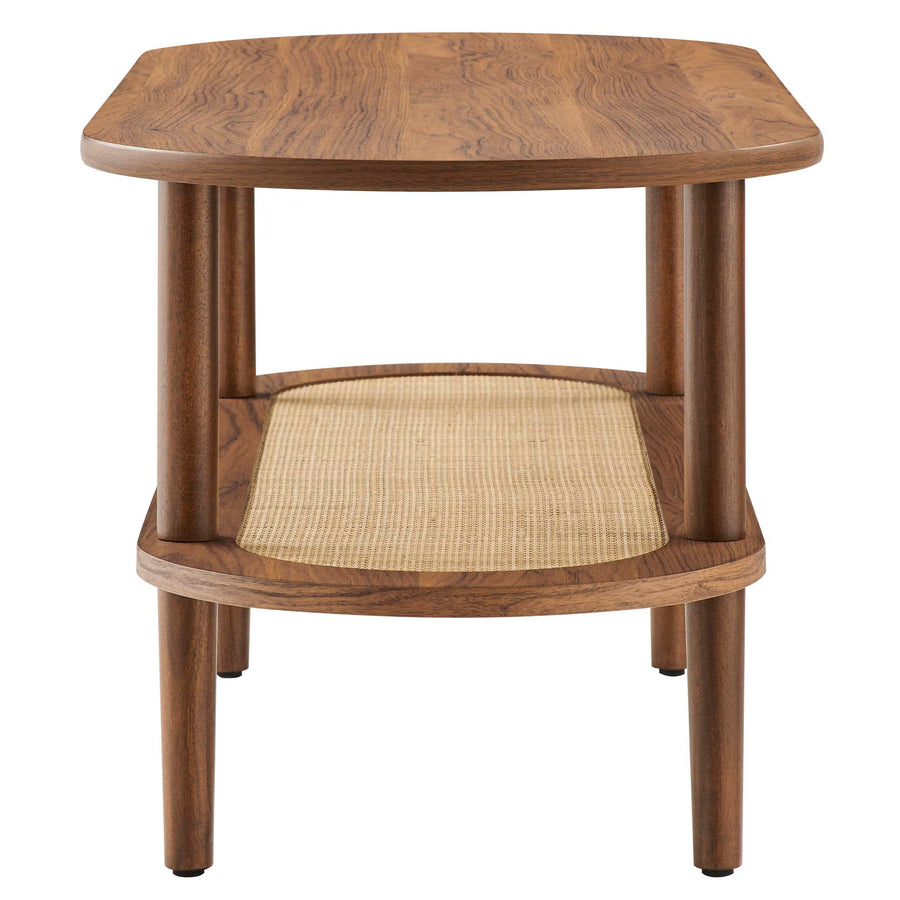 Touriga Oval Coffee Table in Walnut