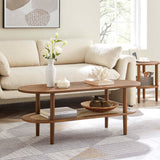 Touriga Oval Coffee Table in Walnut