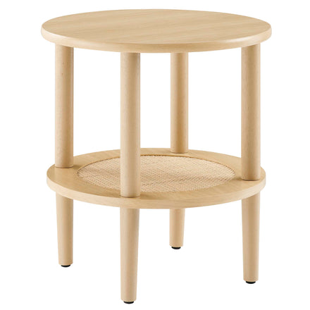 Torus Round Side Table in Oak