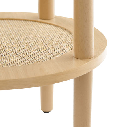 Torus Round Side Table in Oak
