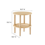 Touriga Round Side Table in Oak