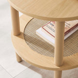 Touriga Round Side Table in Oak
