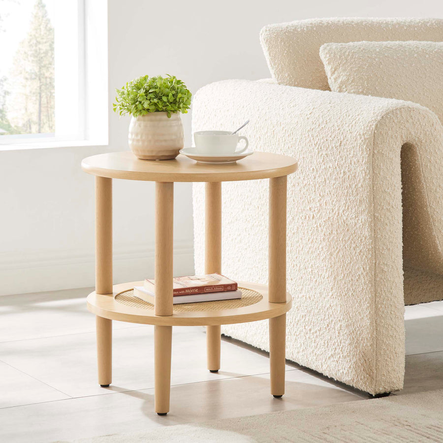 Touriga Round Side Table in Oak