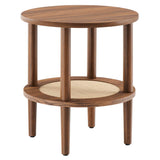 Touriga Round Side Table in Walnut