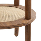 Touriga Round Side Table in Walnut