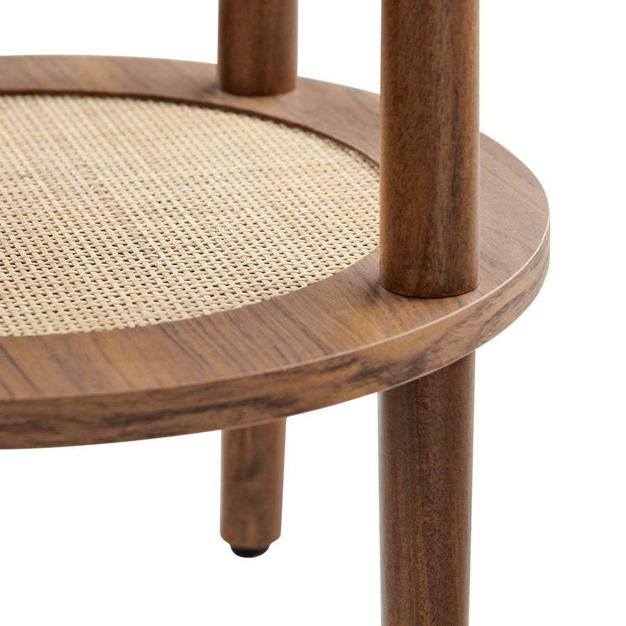 Touriga Round Side Table in Walnut