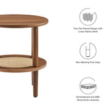 Touriga Round Side Table in Walnut