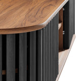 Hollis 63" Wall-Mounted TV Stand in Walnut Black