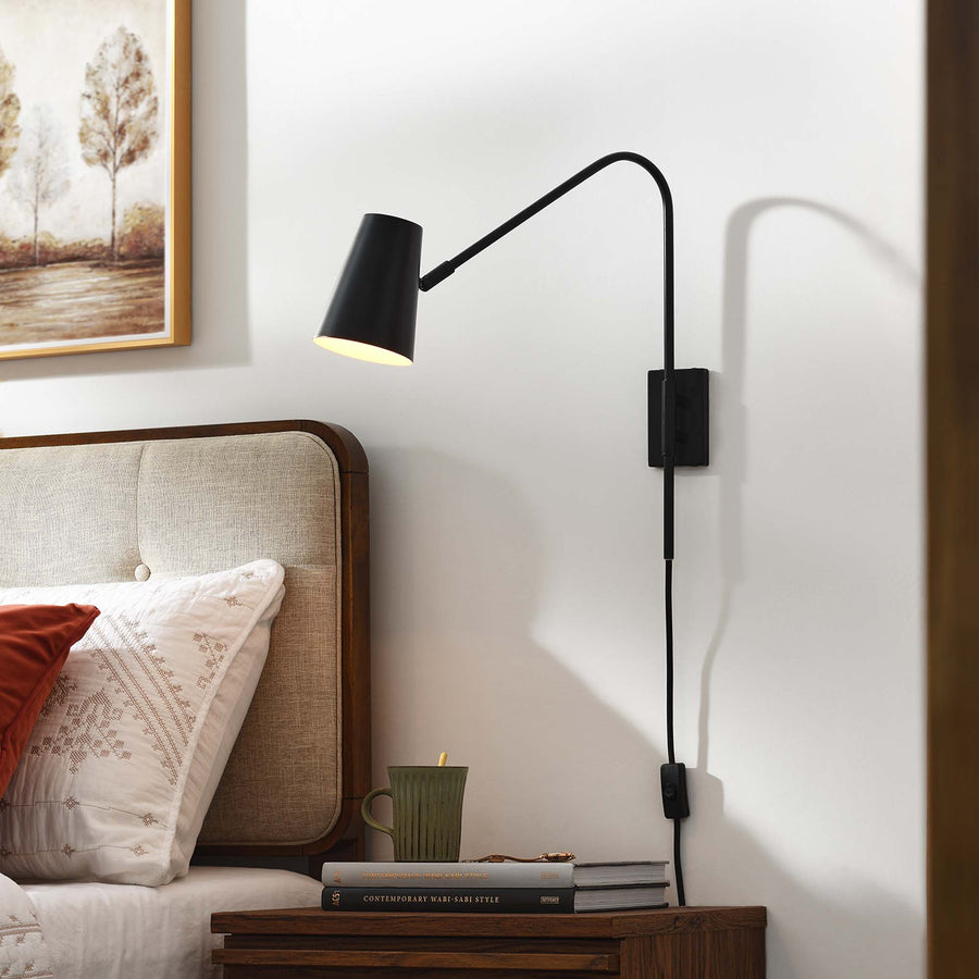 Ophelia Metal Wall Sconce in Black
