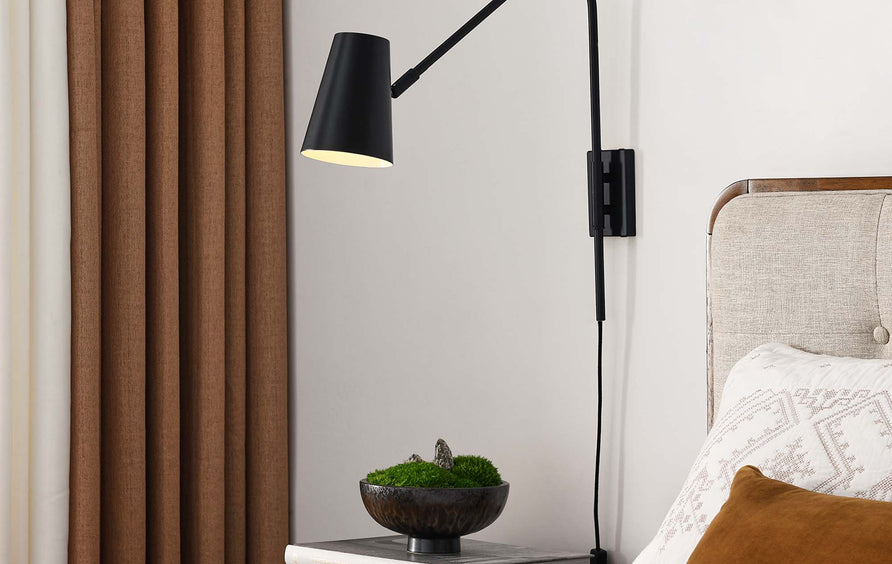 Ophelia Metal Wall Sconce in Black