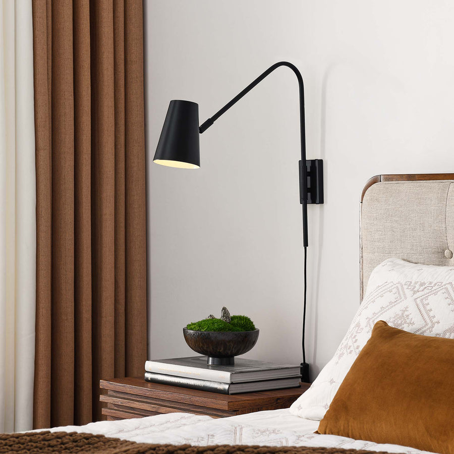 Ophelia Metal Wall Sconce in Black