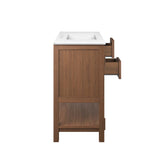 Tramontana 36" Wood Bathroom Vanity in Walnut White