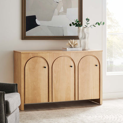 Appia 3-Door Arched Door Sideboard Storage Cabinet by Furniture For America