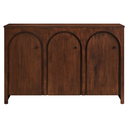 Appia 3-Door Arched Door Sideboard Storage Cabinet by Furniture For America