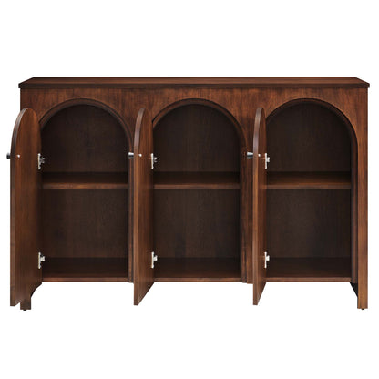 Appia 3-Door Arched Door Sideboard Storage Cabinet by Furniture For America