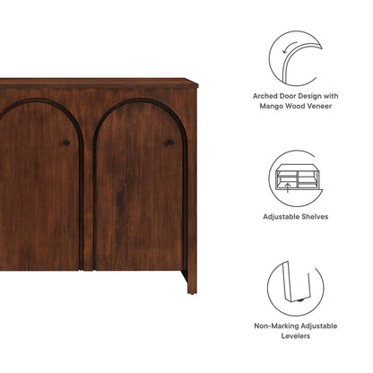 Appia 3-Door Arched Door Sideboard Storage Cabinet by Furniture For America